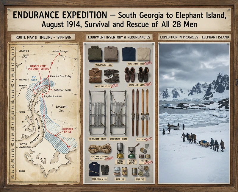Antarctic Endurance 1914, created using a Nano Banana Prompt