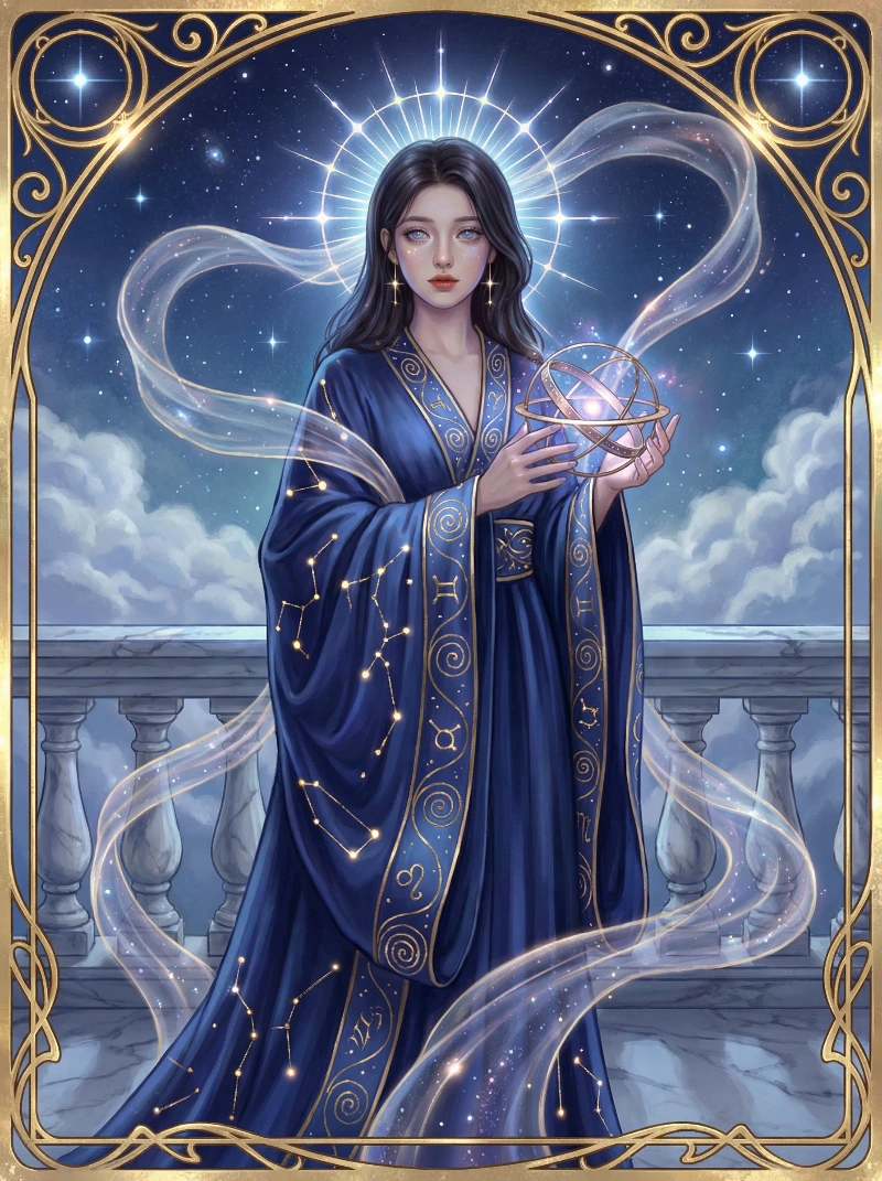 Celestial Night Sky Enchantress, created using a Nano Banana Prompt