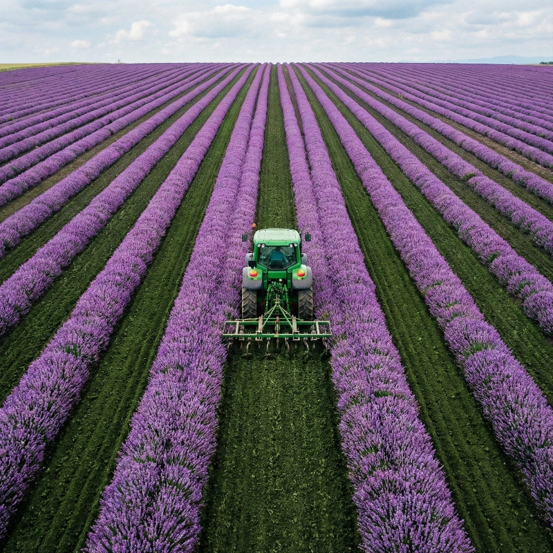 Isometric Lavender Tractor, created using a Nano Banana Prompt