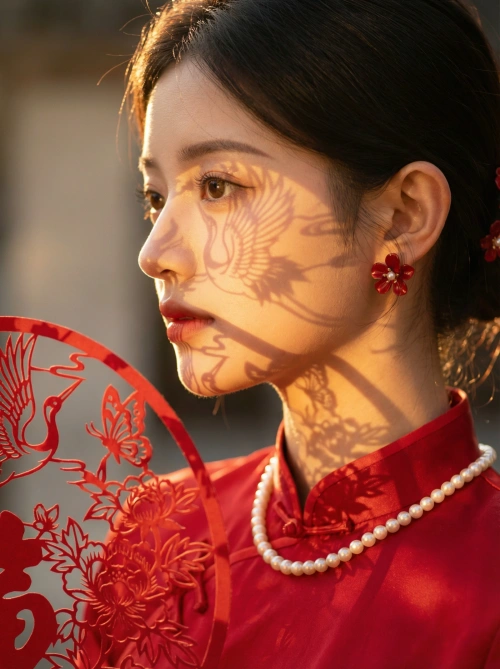 Festive Qipao Portrait