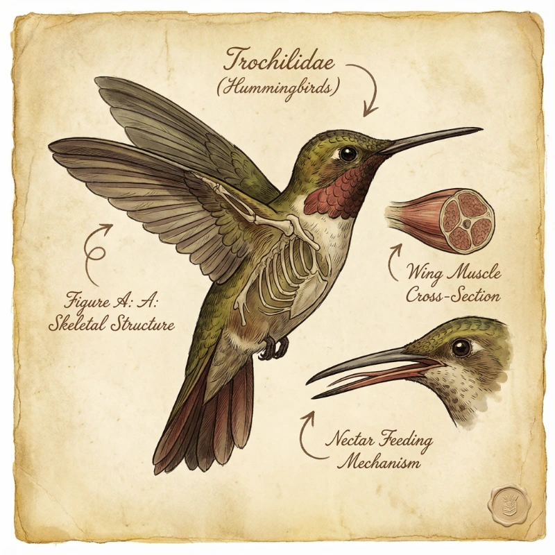 Vintage Hummingbird Botany, created using a Nano Banana Prompt