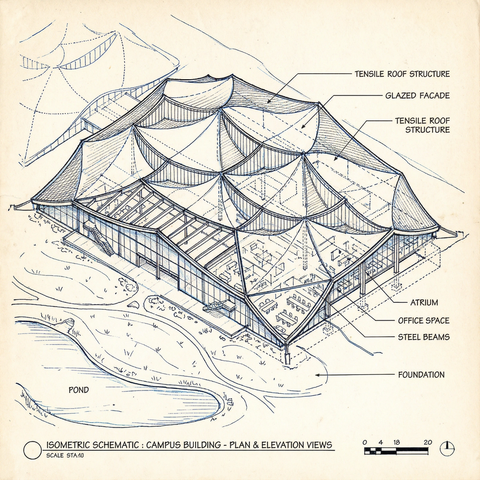 Isometric Building Sketch
