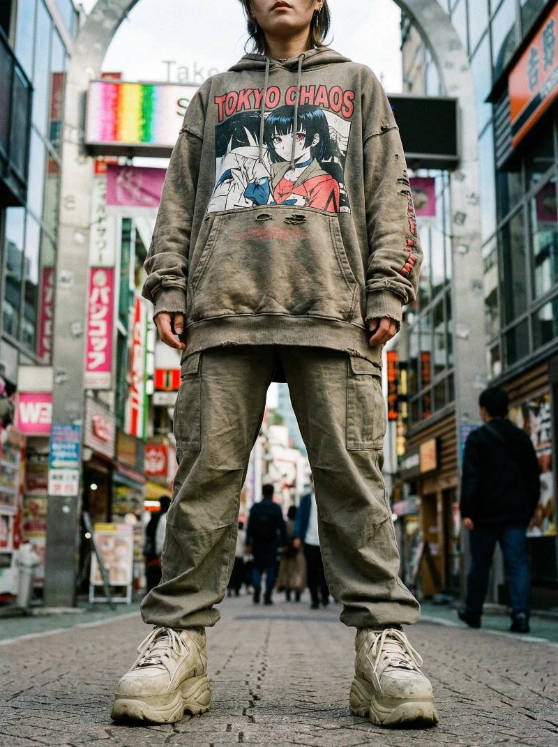 Harajuku Low-Angle Street Style