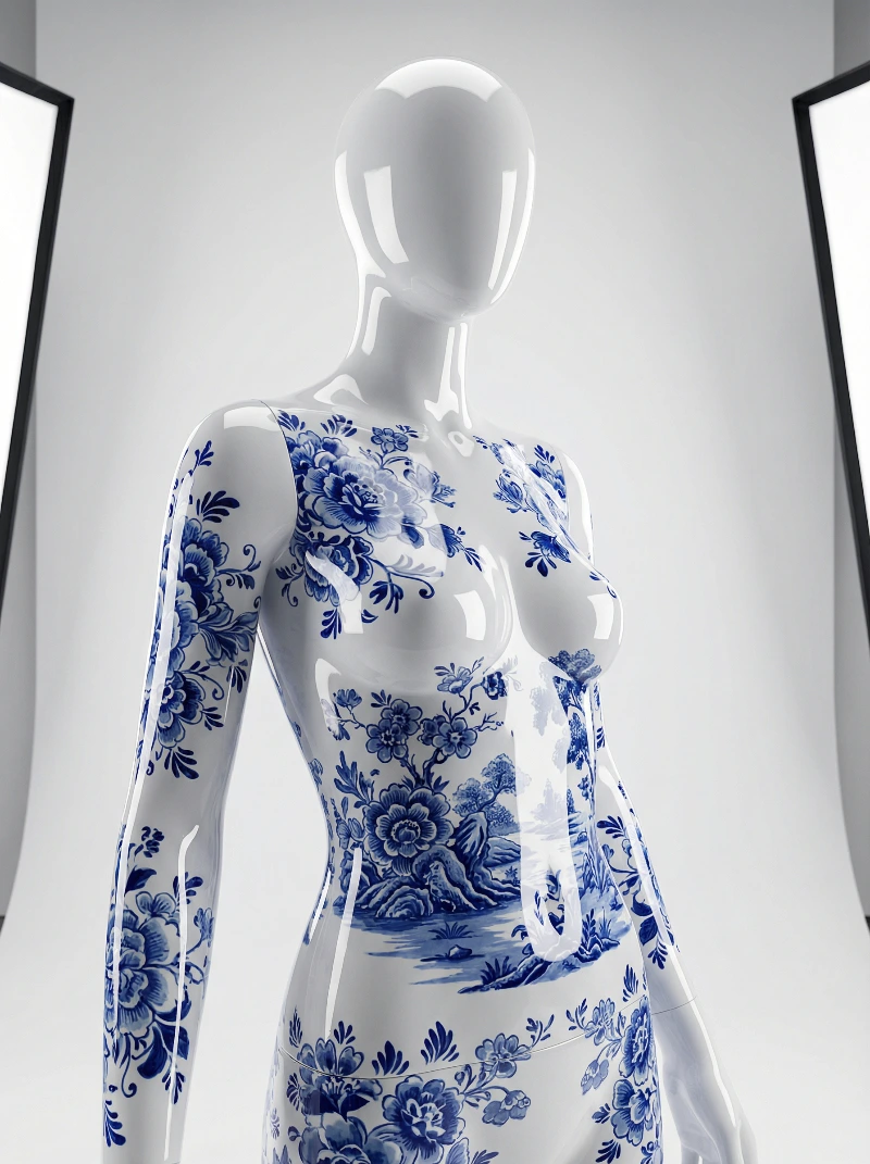 Glossy Porcelain Mannequin