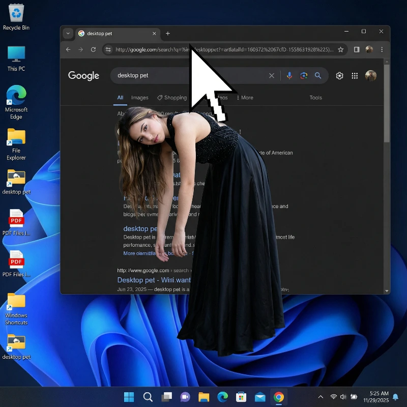 Surreal Desktop Suspension, created using a Nano Banana Prompt