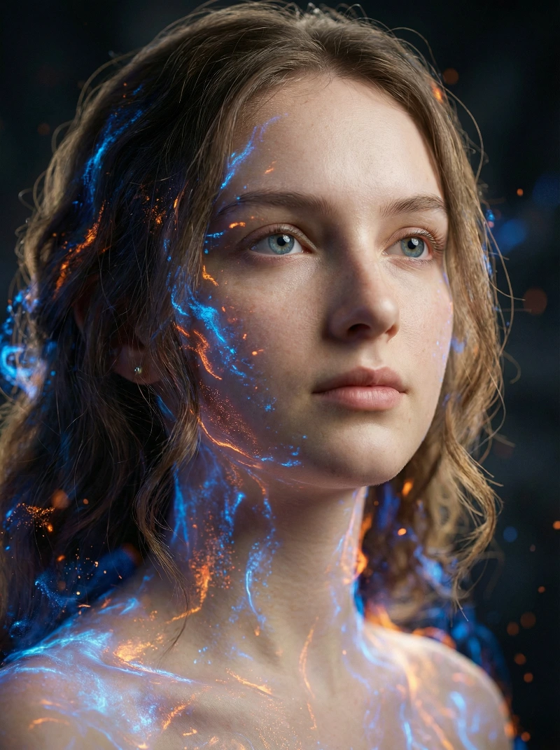 Cinematic Freckled Portrait