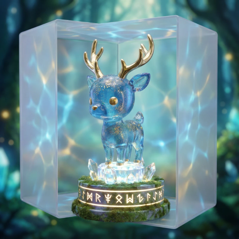 Chibi Crystal Deer Fantasy