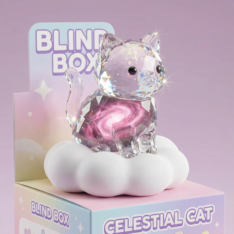 Nano Banana model generation of Diamond Cat Nebula Blind Box