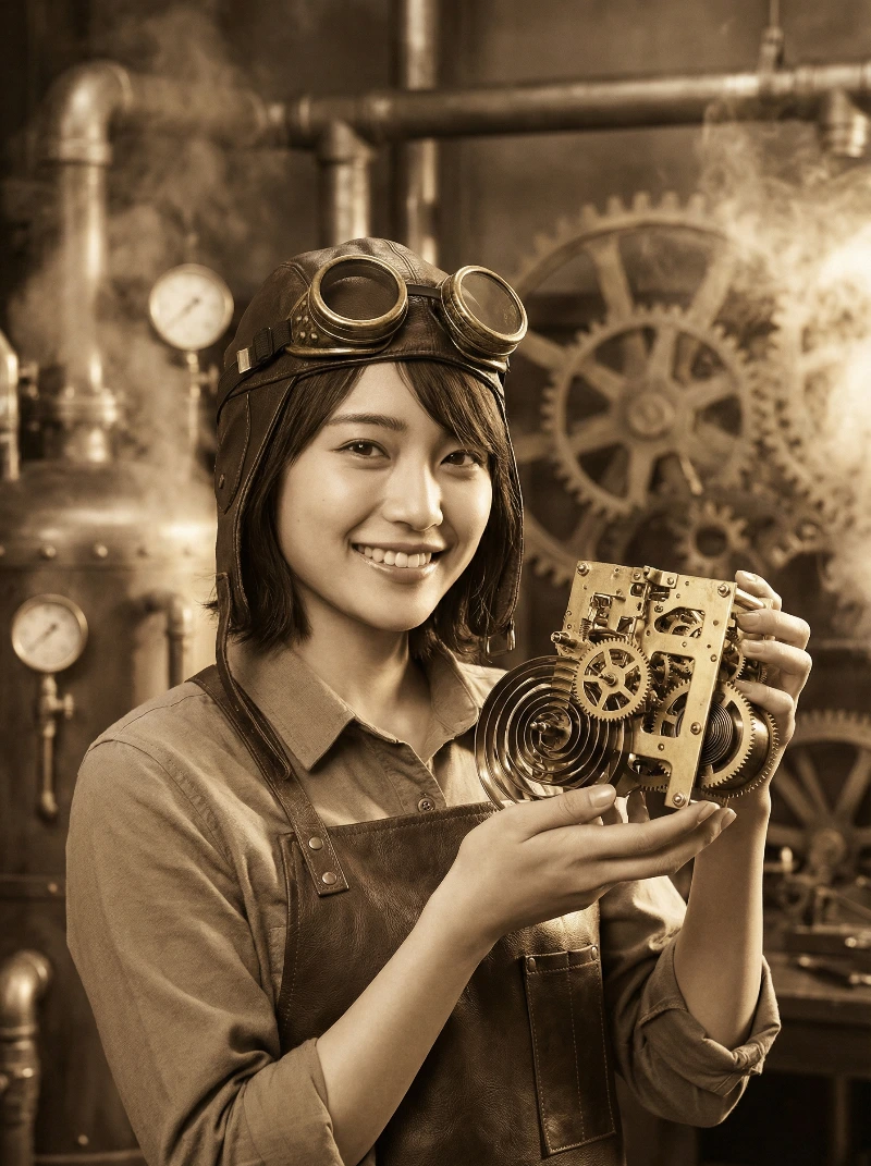 Steampunk Inventor Portrait
