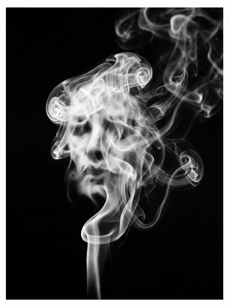 Nano Banana model generation of Ethereal Smoke Portrait