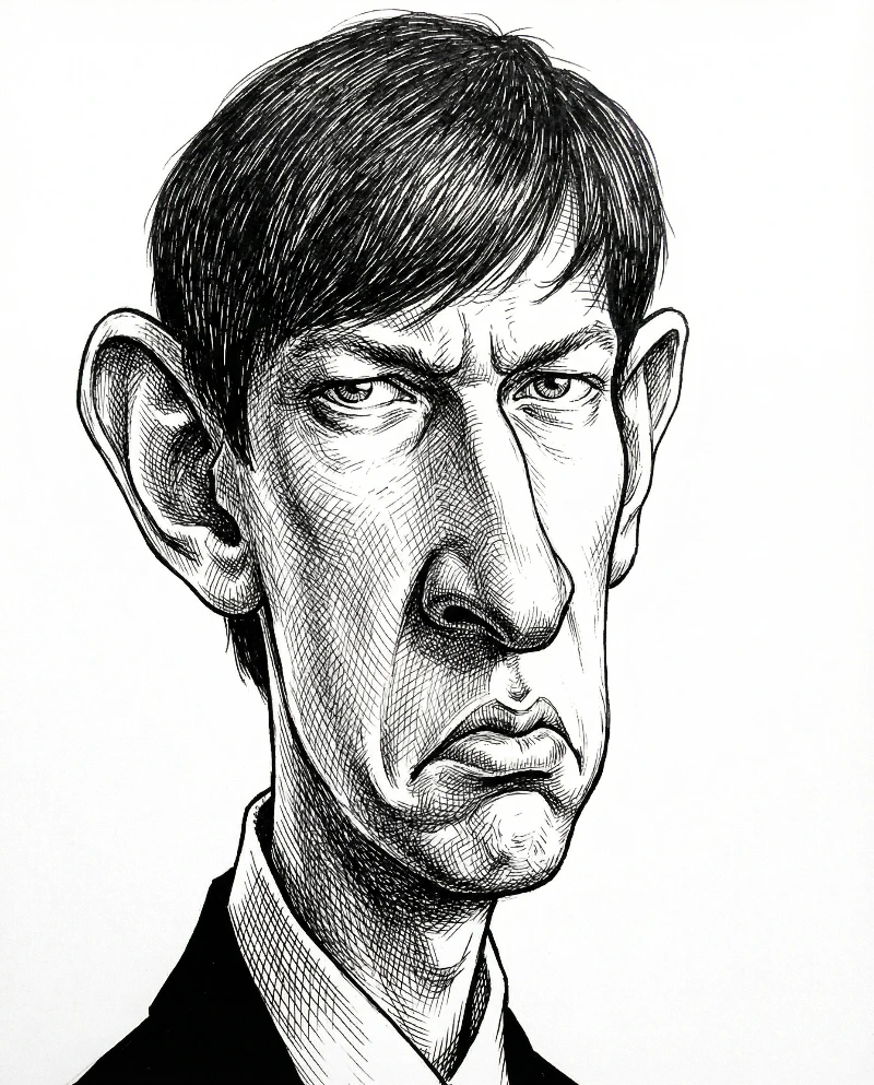 Nano Banana model generation of Exaggerated Formal Caricature