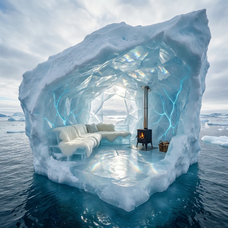 Frozen Crystal Studio, created using a Nano Banana Prompt