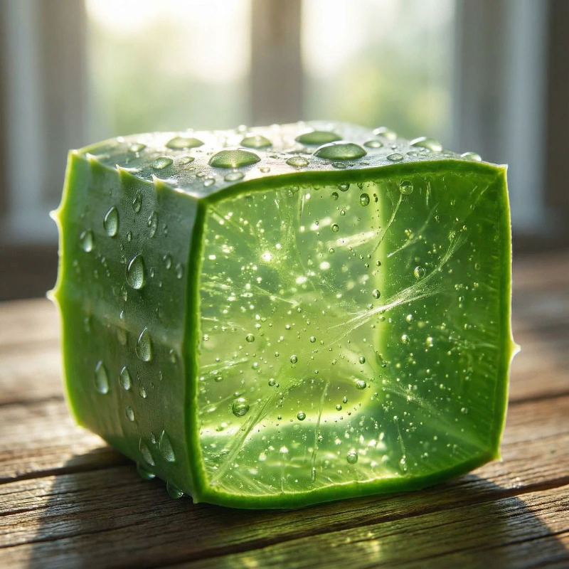 Nano Banana model generation of Aloe Crystal Glow