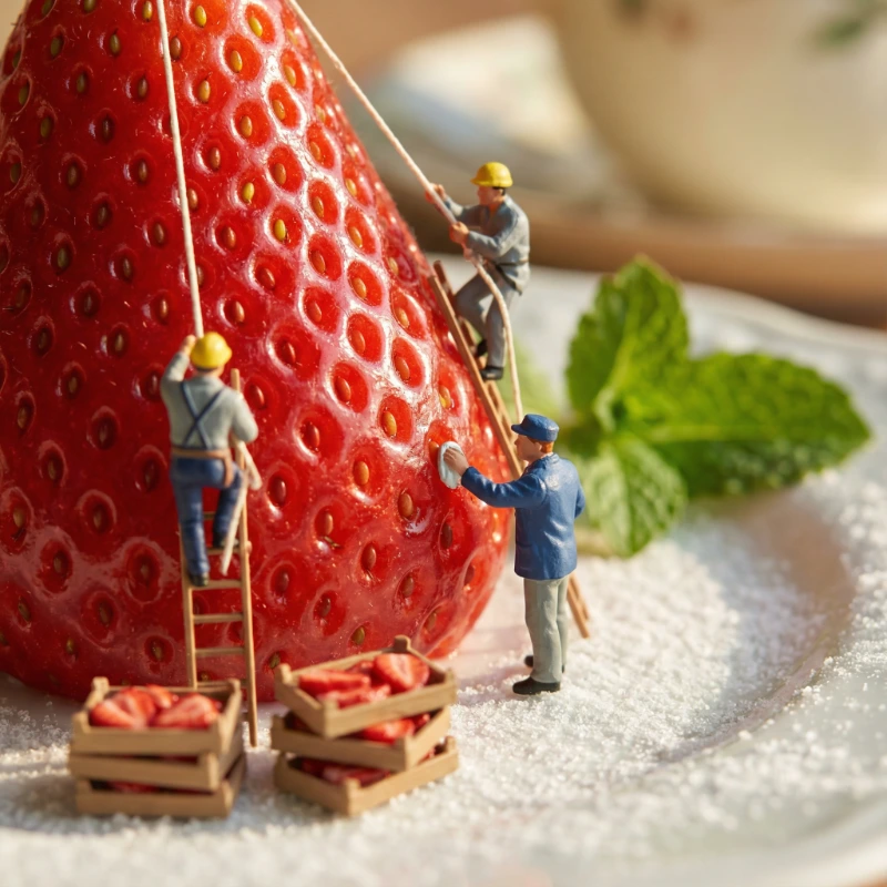 Whimsical Strawberry Harvest