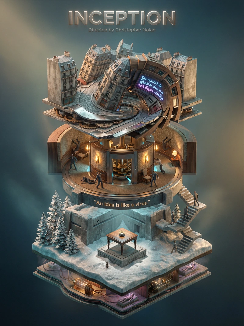 Inception Surreal Mini Diorama