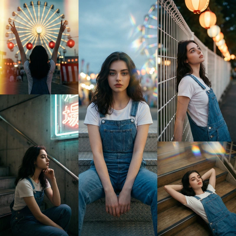 Japanese Night Festival Frames