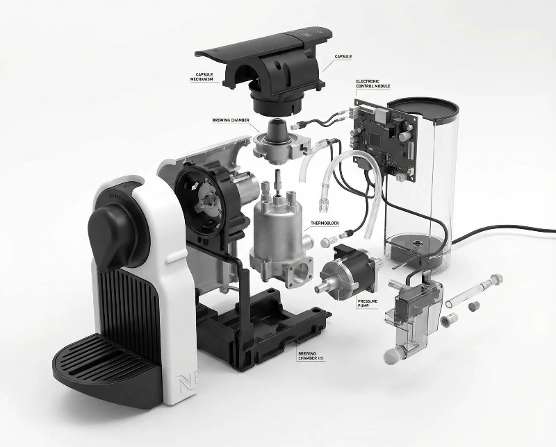 Nespresso Component Exploded View