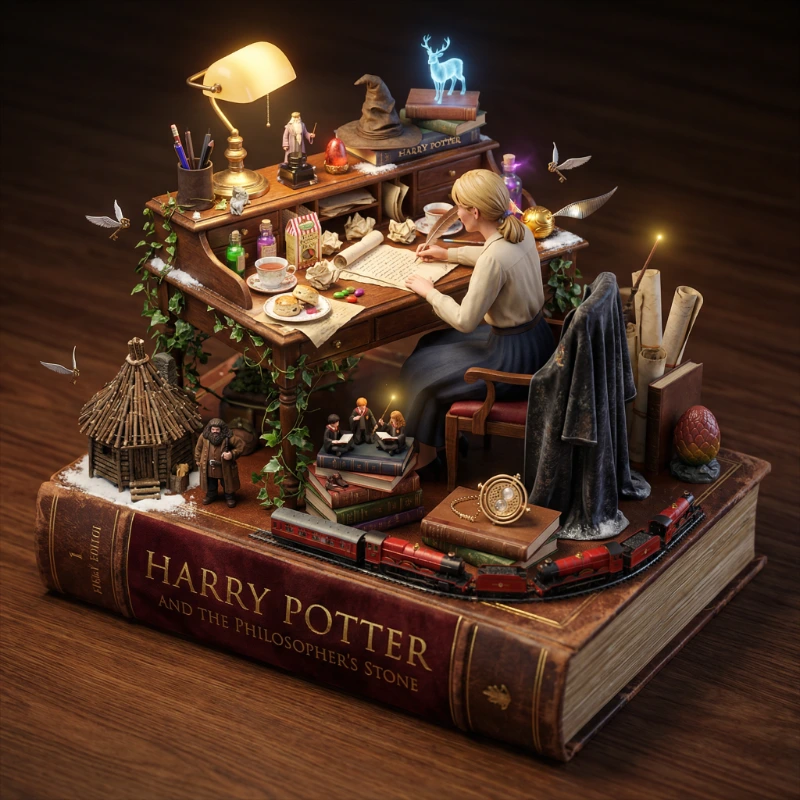 Nano Banana model generation of Author's Fantasy Mindscape