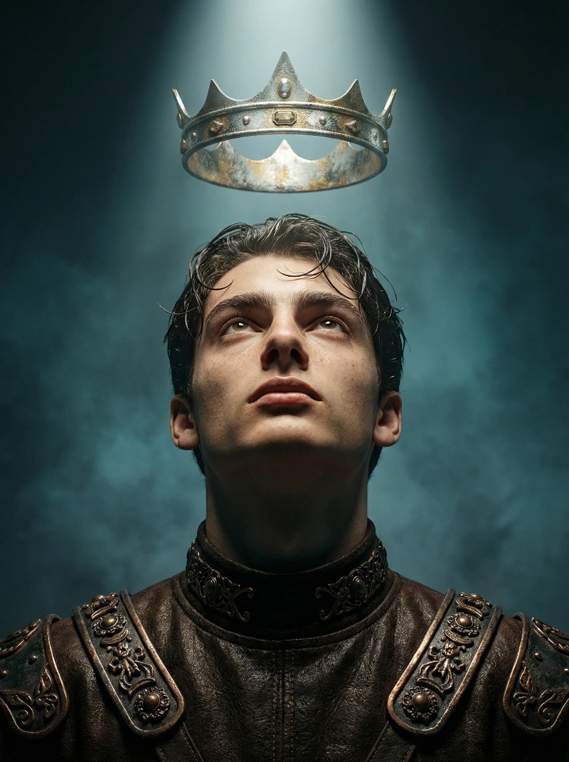 Nano Banana model generation of Dramatic Crown Portrait