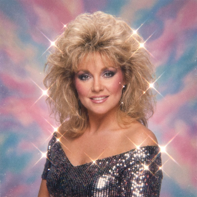 80s Glam Soft Portrait