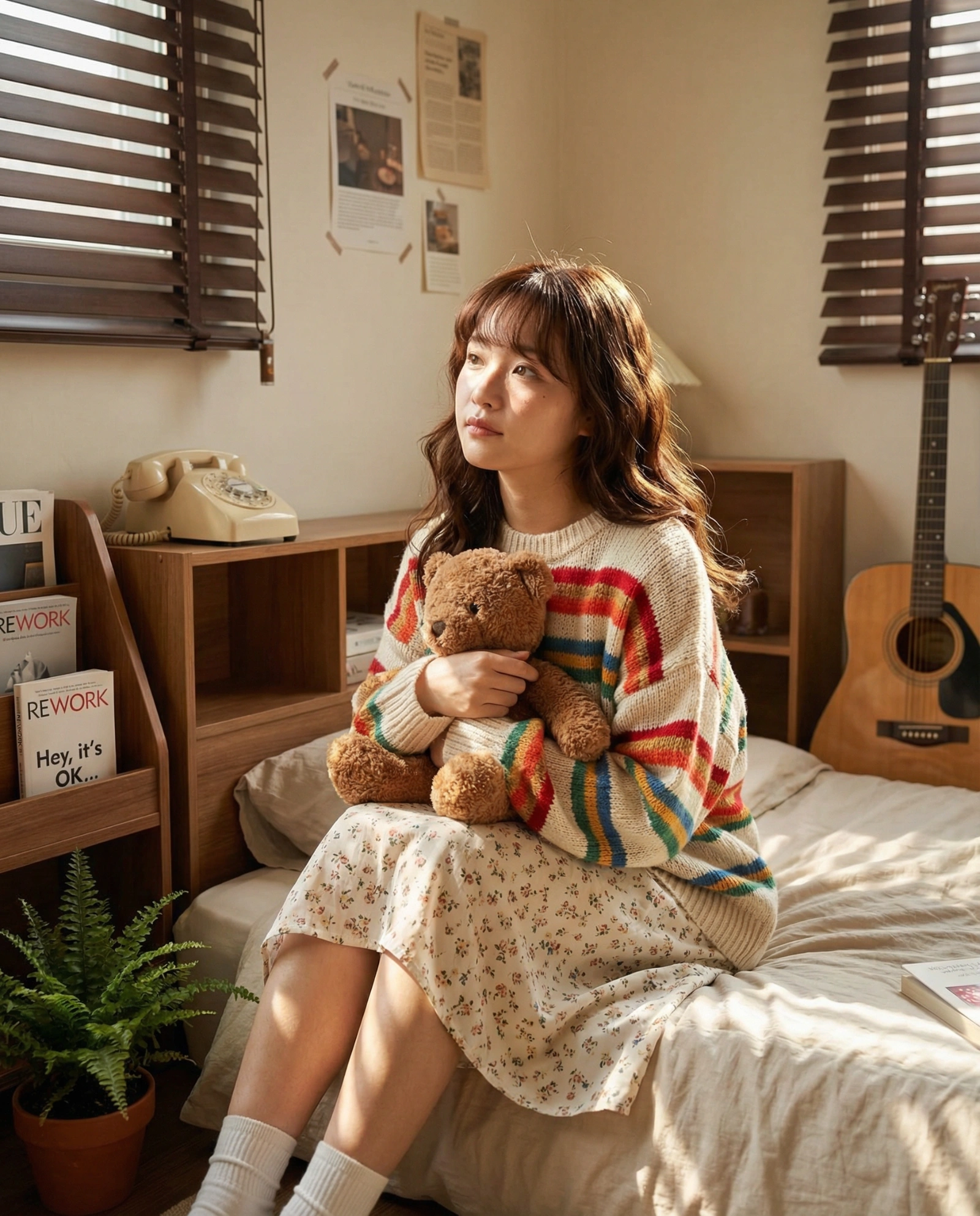 Sunlit Cozy Teen Portrait