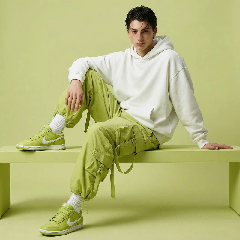 Nano Banana model generation of Lime Futuristic Fashion