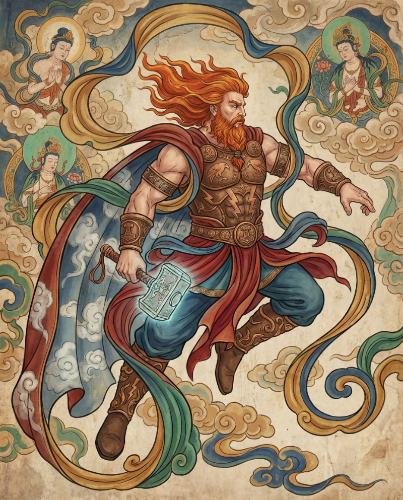 Thor Apsara Flying Portrait