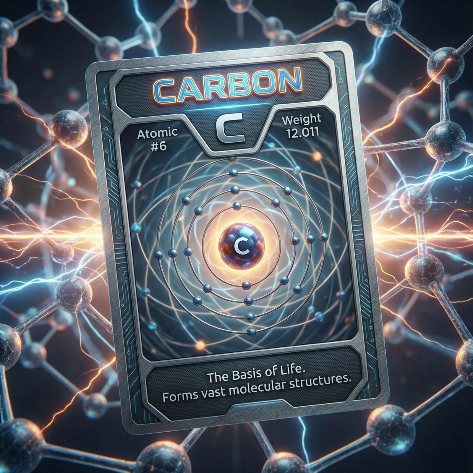 3D Carbon Element Card