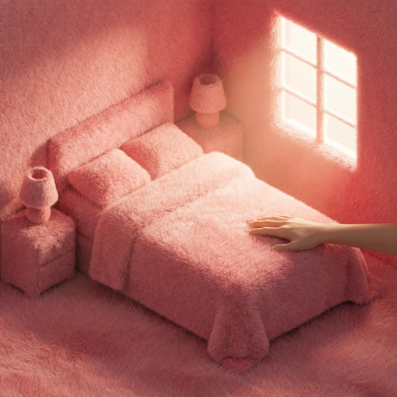 Pettable Pink Isometric Room