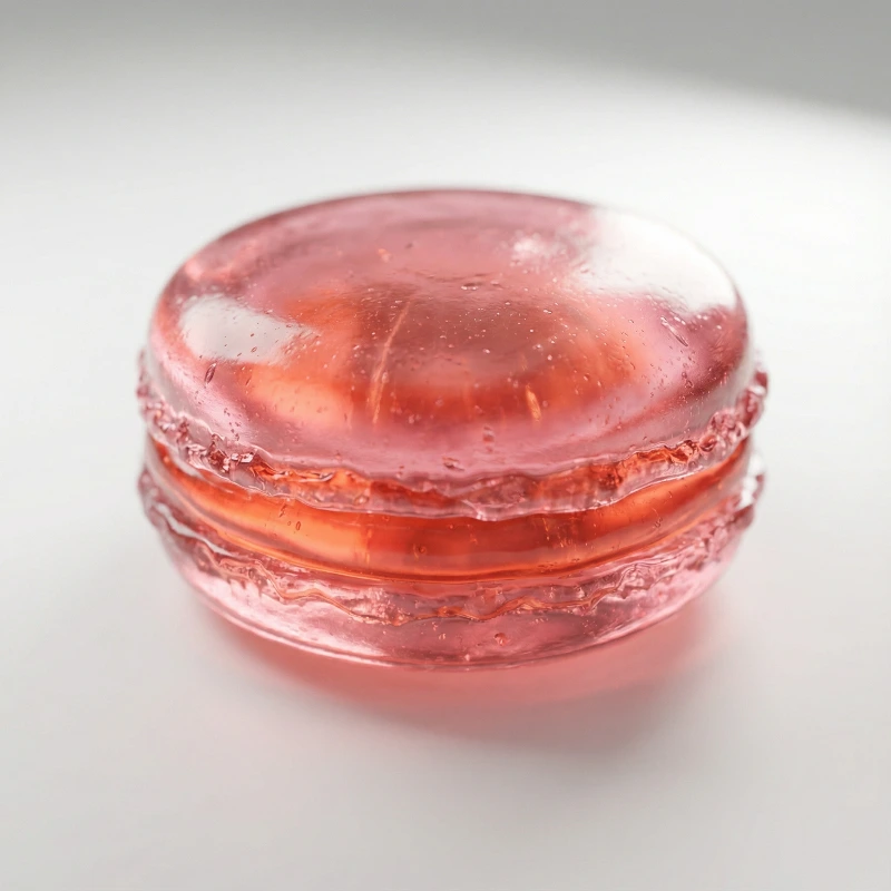 Glowing Glass Macaron