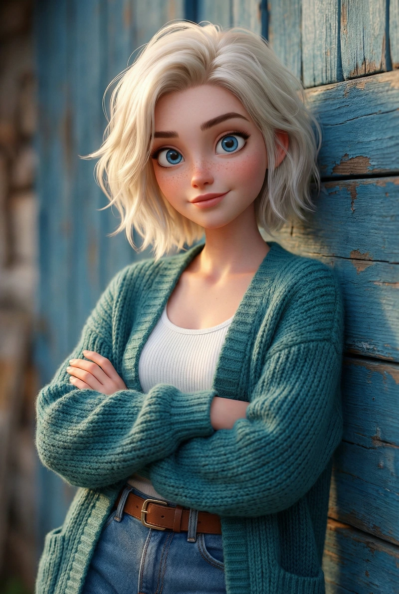 3D Blond Portrait