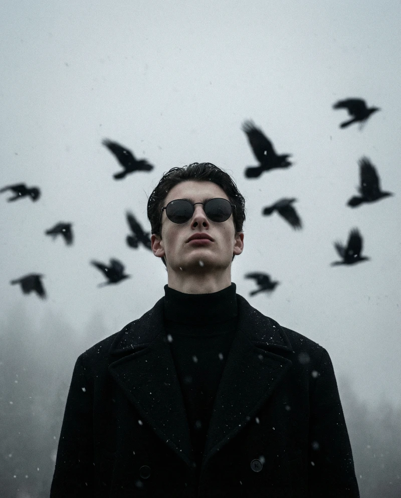 Moody Stoic Low-Angle