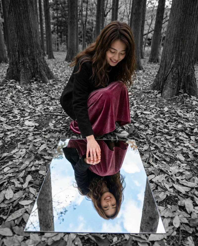 Surreal Forest Mirror