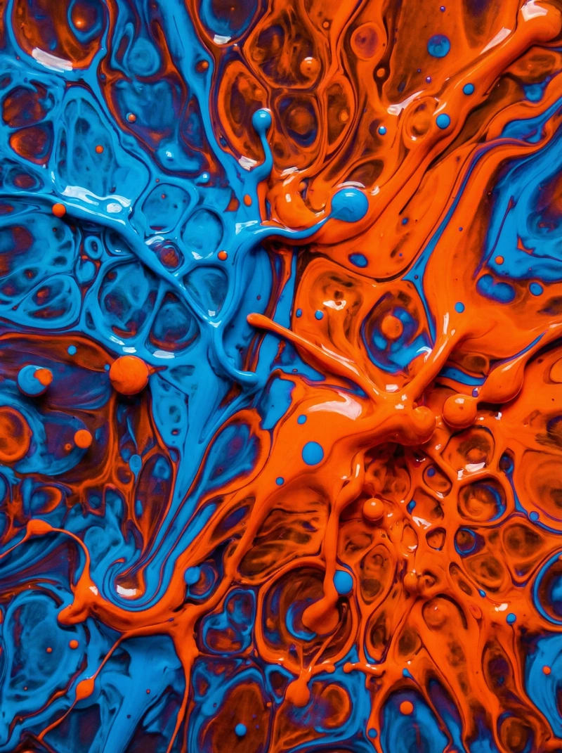 Neon Fluid Turbulence, created using a Nano Banana Prompt