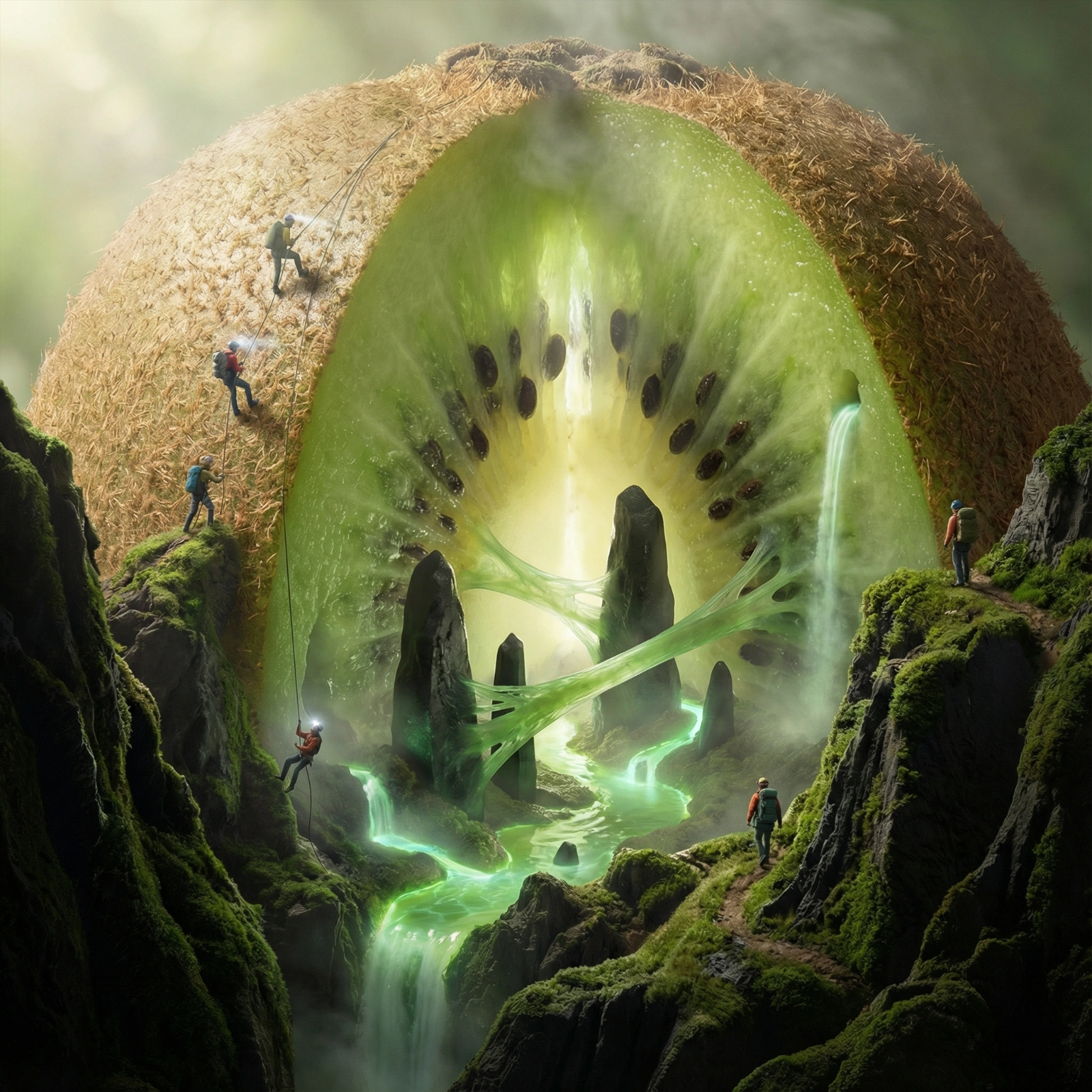 Giant Kiwi Microscopic Expedition